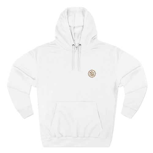 Minimal Monogram Hoodie - Small Chest NA Logo Fleece Pullover - n&hHoodie22533923522640596830Whiten&hMinimal Monogram Hoodie - Small Chest NA Logo Fleece PulloverM