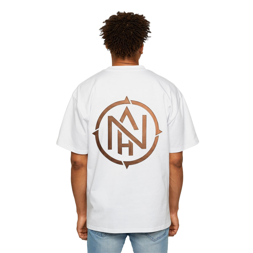Oversized Men's Tee — Copper Compass Logo - n&hT-Shirt29245417261238836450Mn&hOversized Men's Tee — Copper Compass LogoBlack